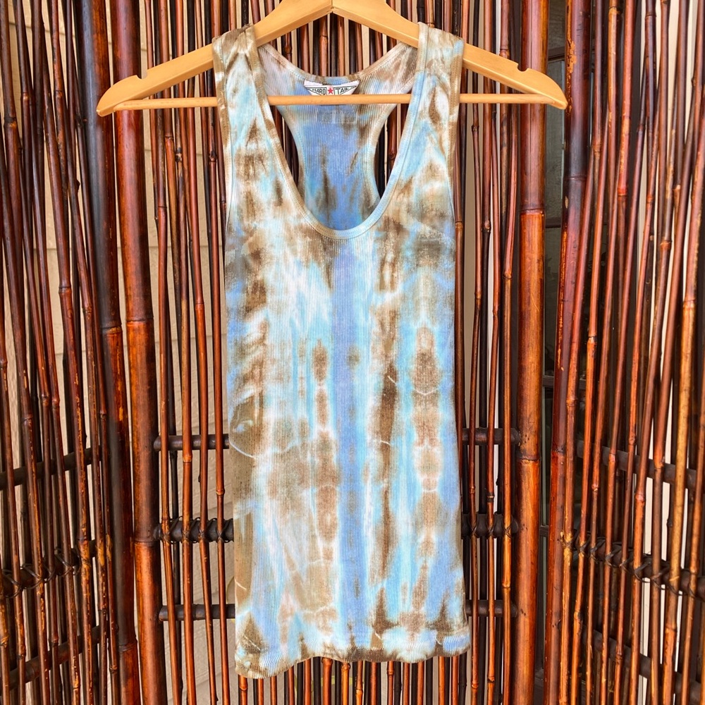 Hard Tail Tie-Dye Ribbed Tank View 2